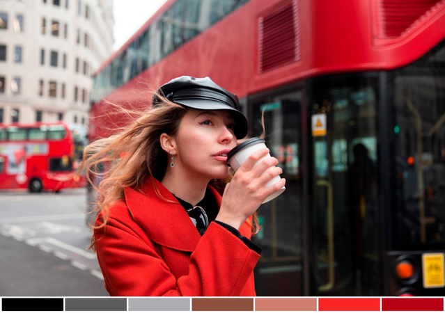 photography of a women drinking coffee showing close-up filters