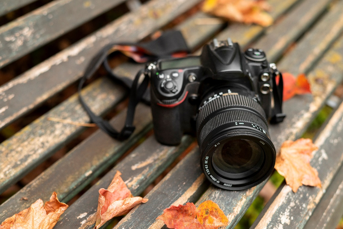 photography of entry level DSLR camera