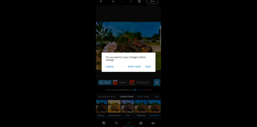 adobe photoshop express how to unblur a picture on android
