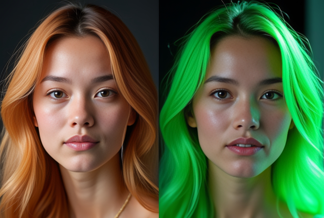 how to change hair color in picsart