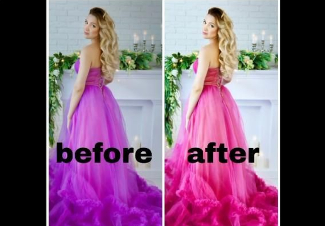 how to change dress color in picsart