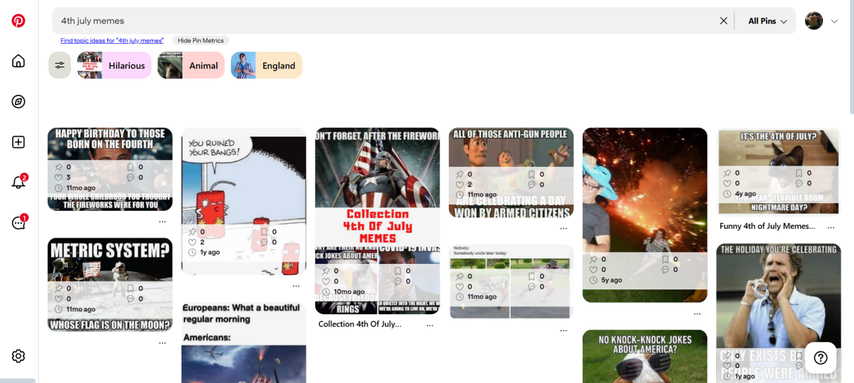 homepage screenshot of pinterest landing page