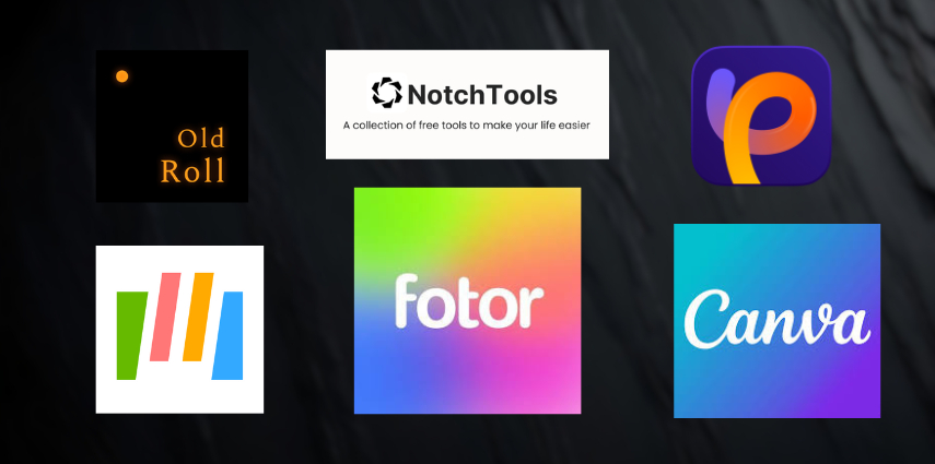 polaroid photo filter tools