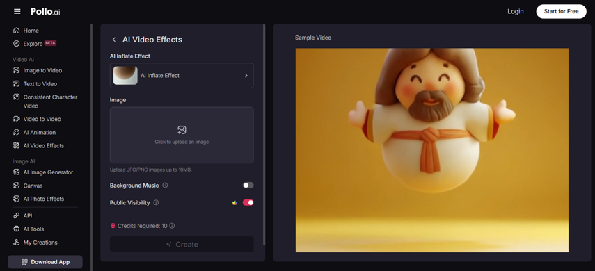 homepage-screenshot-of-pollo-ai-body-inflation-tool