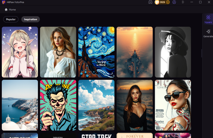 press the image to image button