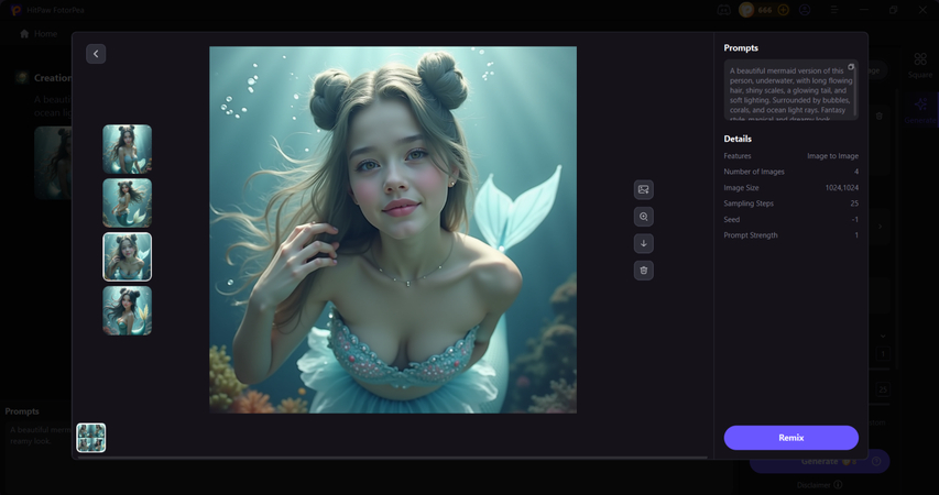 preview the photo and download it