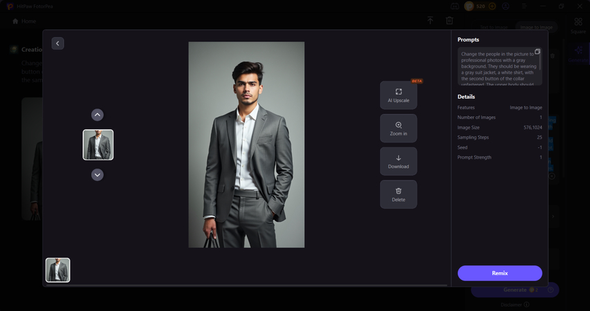 preview the image and save it