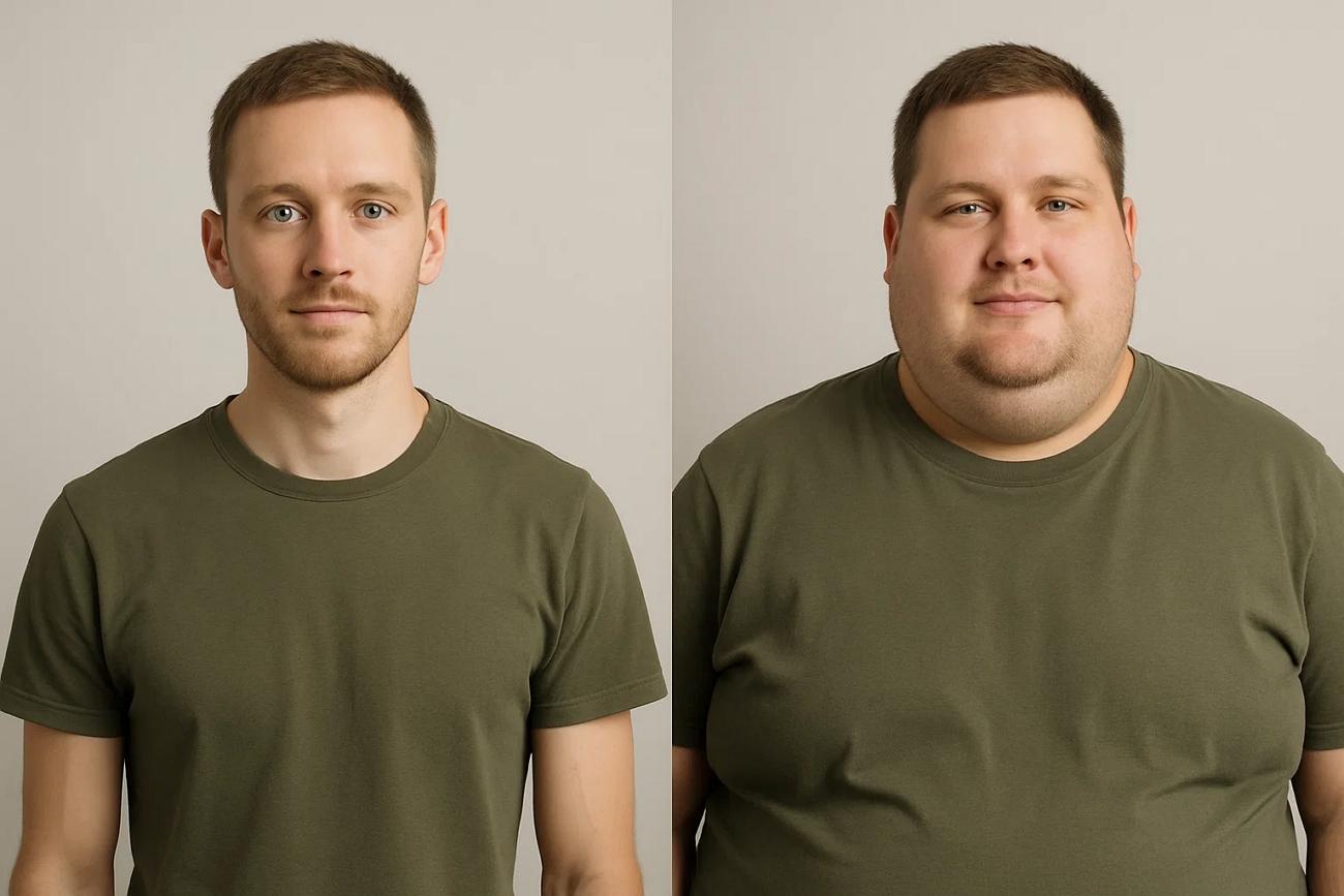 filtro de magro para gordo ia engraçado