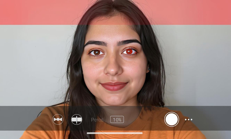 how to remove red eye on iphone