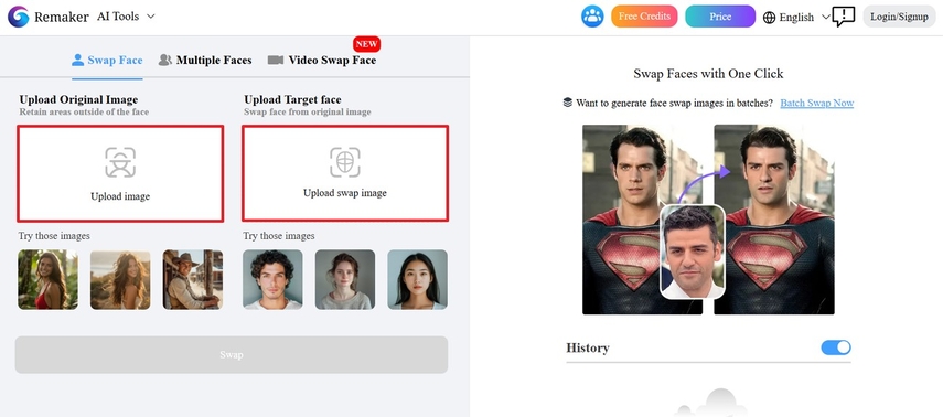 upload images to remaker ai