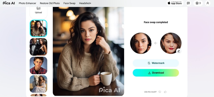 pica ai swaps faces