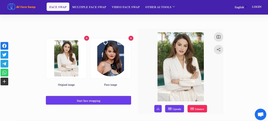 alternative ai face swap online tool