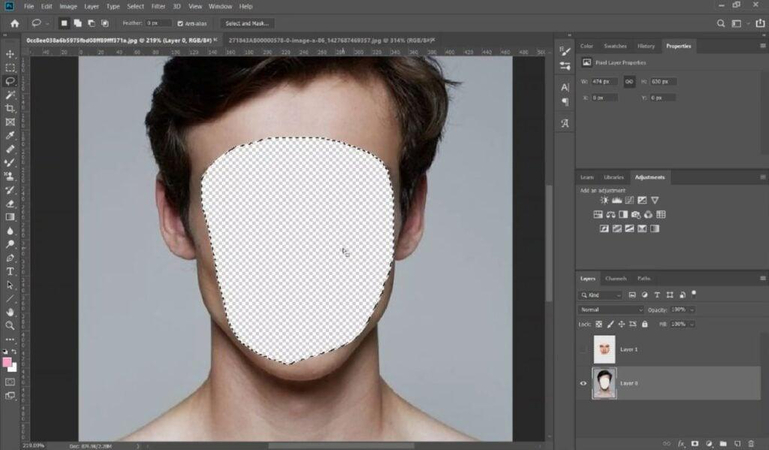 delete old face for swap