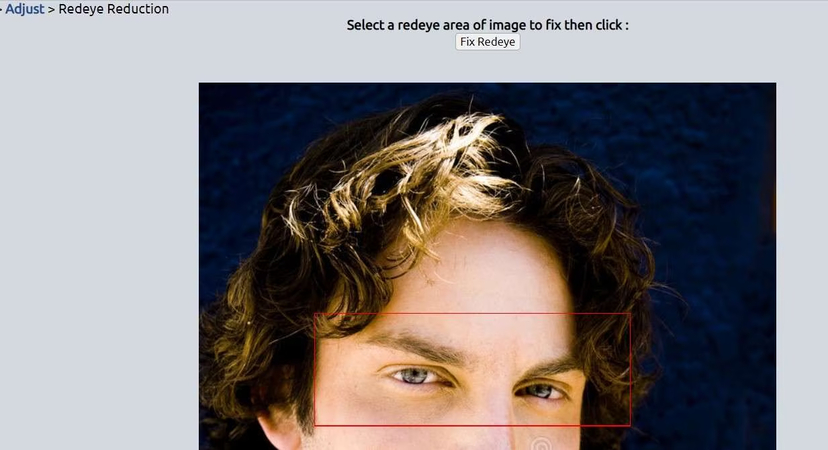 remove red eye