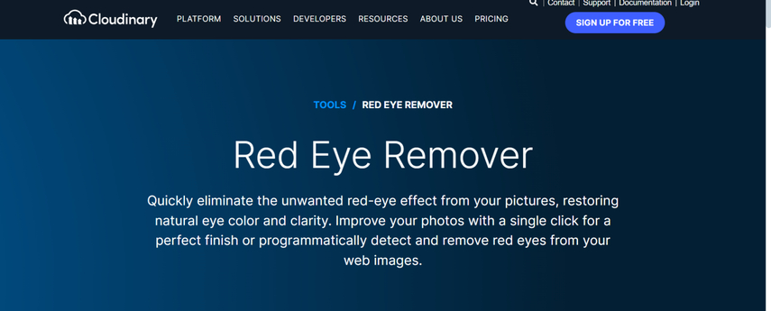 remove red eye effect