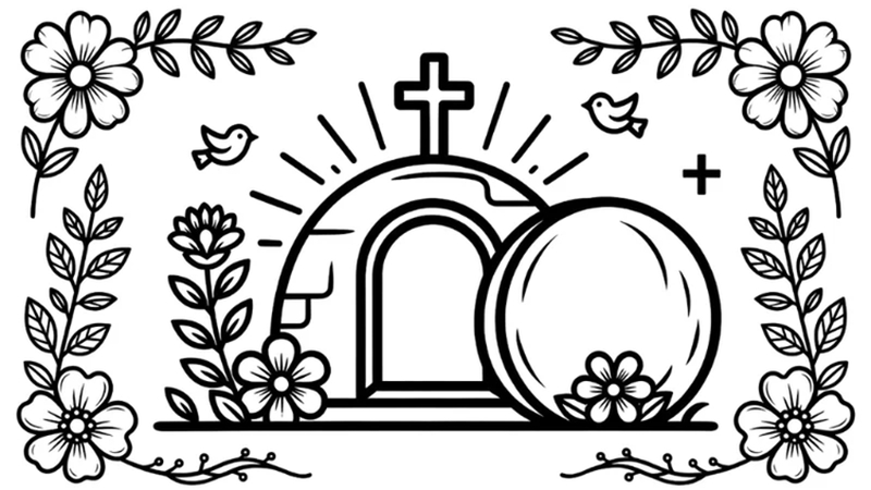 religious easter coloring pages