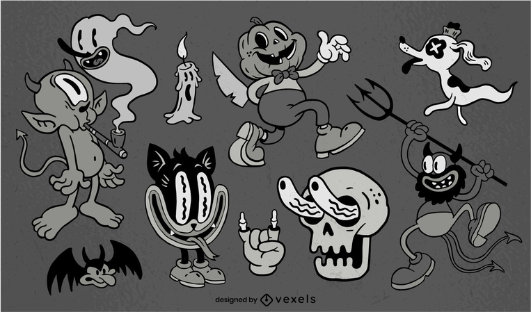 retro cartoon art