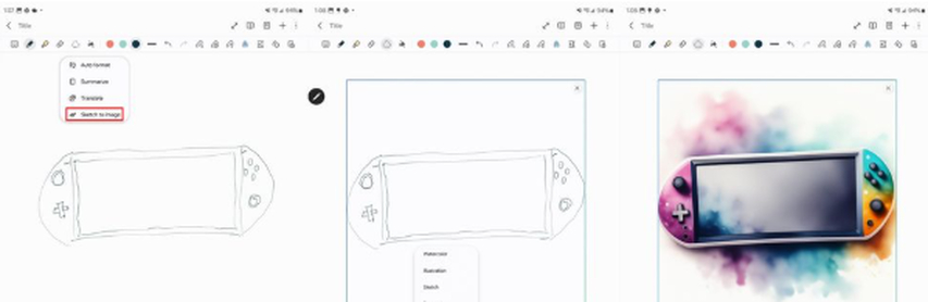 sketch to image samsung