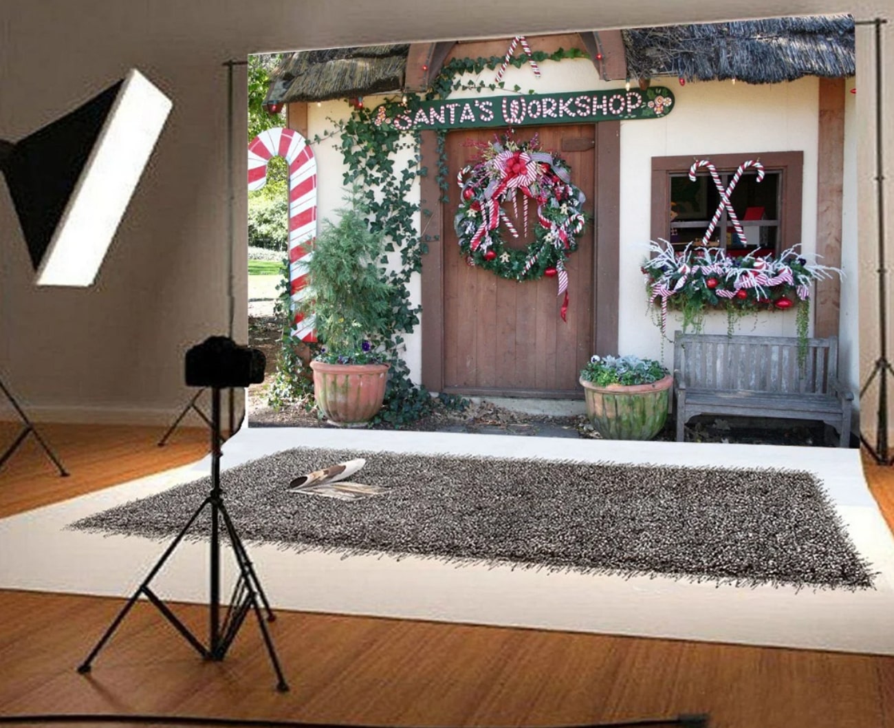 santa themed photo booth design