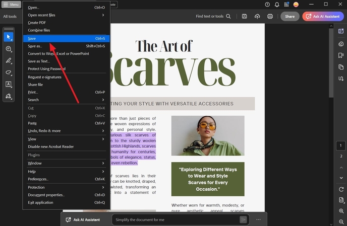 download pdf with different highlight