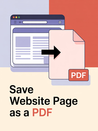 how to save a web page as pdf
