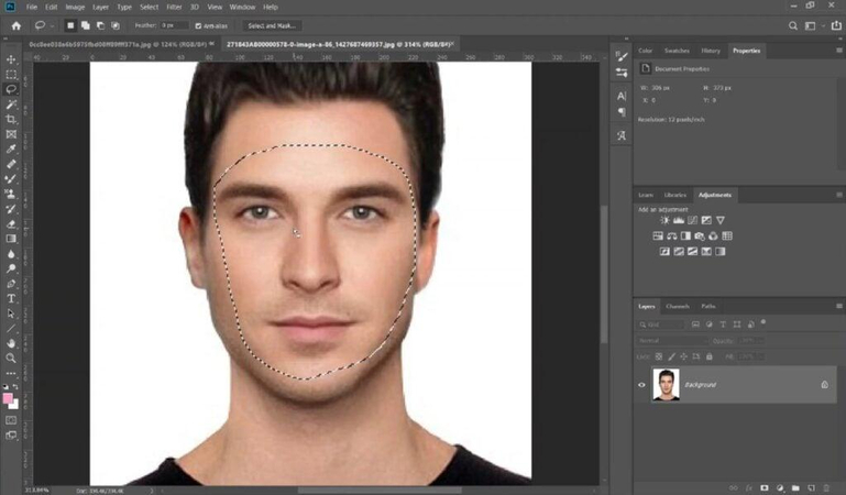 choose face for photoshop swap