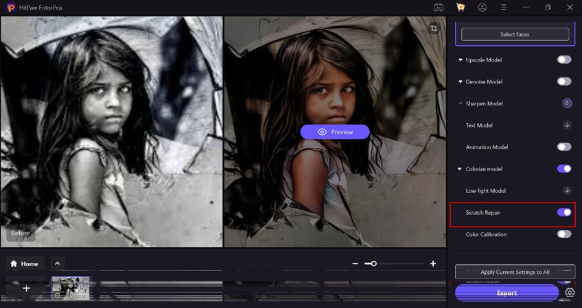 remove marks and photo