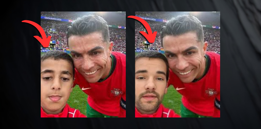 selfie with celebrity athlete