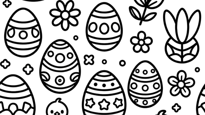 easter egg coloring pages