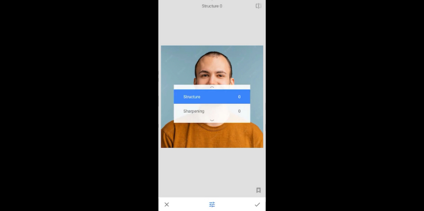 how to make a blurry picture clear on android with snapseed