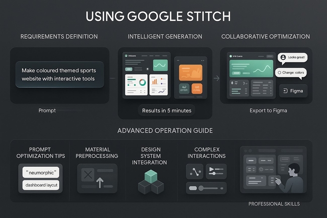 guidelines to using google stitch