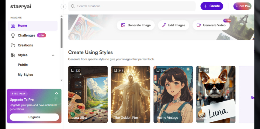 gerador de luta com ia starry