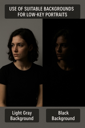low key portrait background lighting