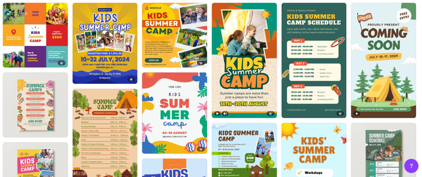 organized summer camp schedule templates with weekly planner