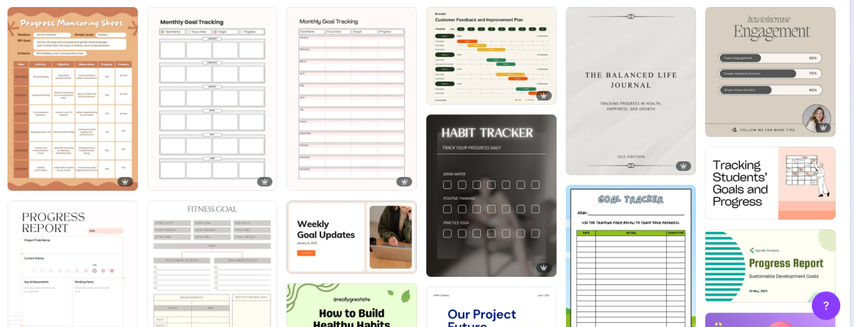 simple and clean summer progress tracking sheets for students
