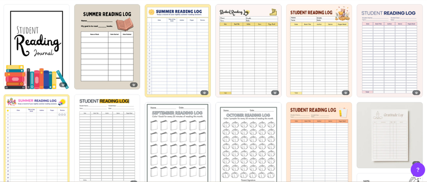 printable summer reading logs and journals for students