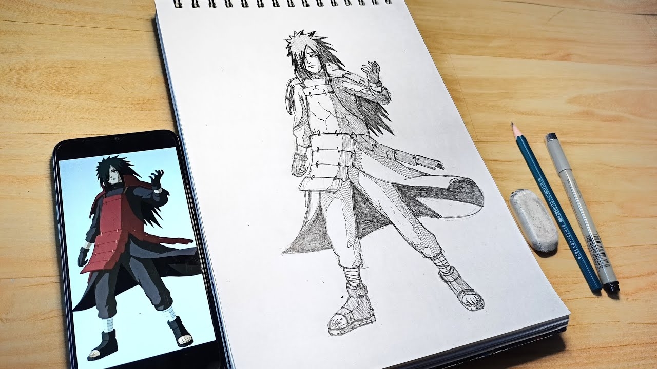 drawing susanoo frame around madara
