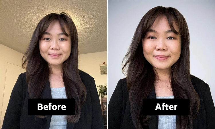 take professional headshot at home