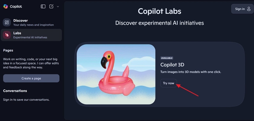 click on try now option here