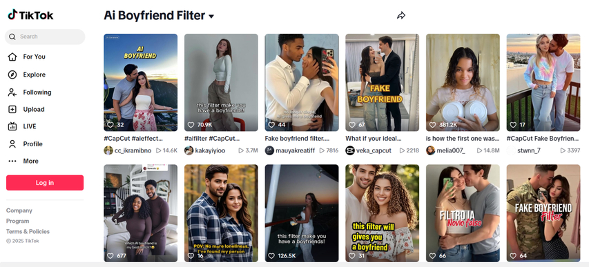 tiktok-homepage-screenshot-ai-boyfriend-filter-tool