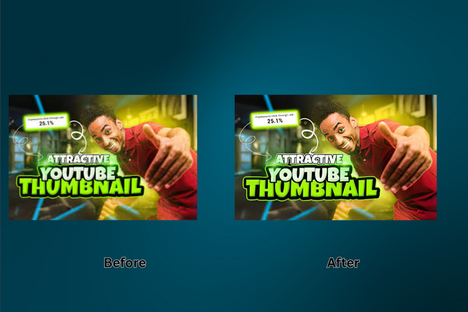 thumbnail enhancement using fotor