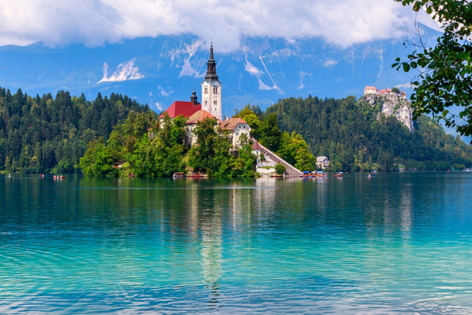 island and castle view of lake bled