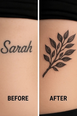 cobrir nome de ex com tatuagem de árvore