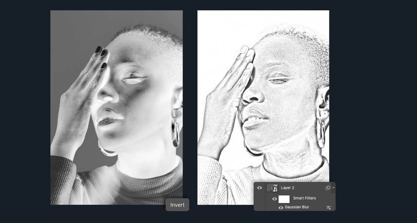 turn photo into sketch photoshop