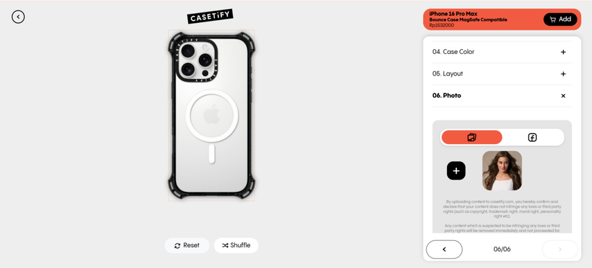 upload image to custom phone case design