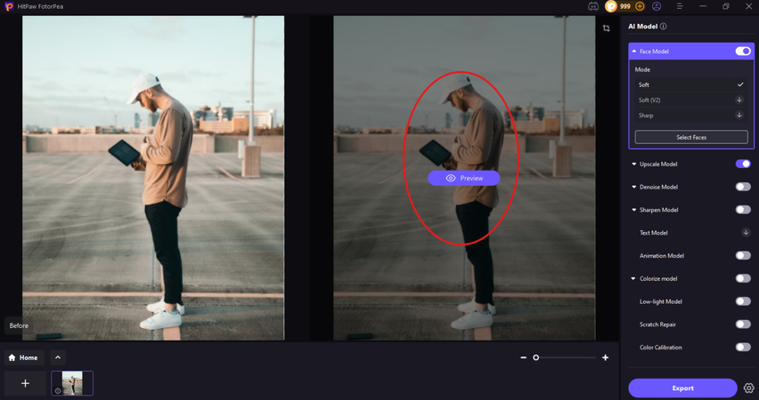 色を修正するための画像のアップロード