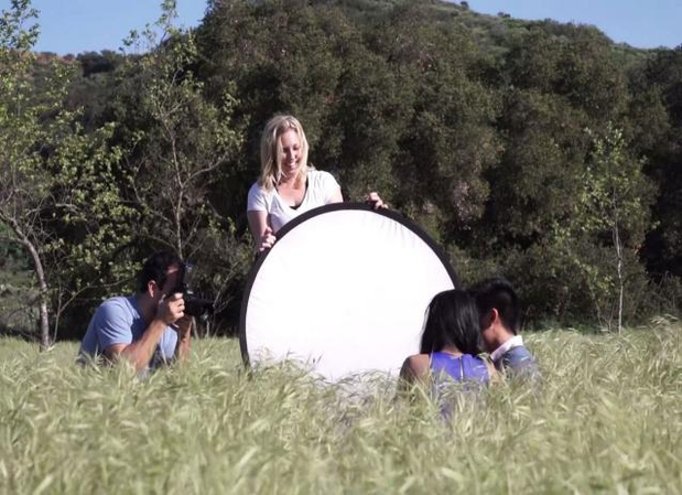 using reflector outdoor