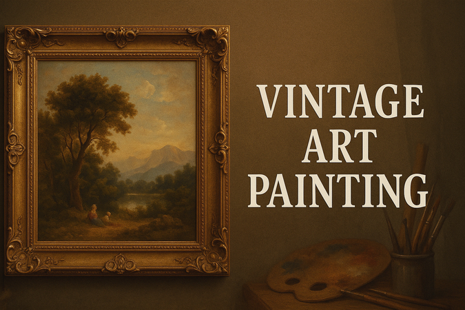 vintage art to print