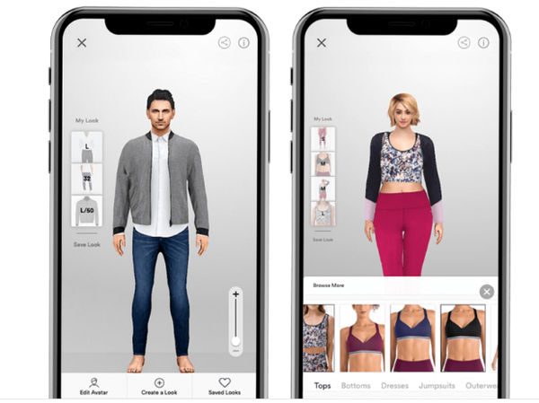 experimentação virtual de roupas