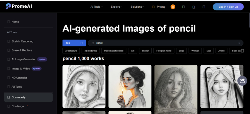 farbstift zeichnung ki generator